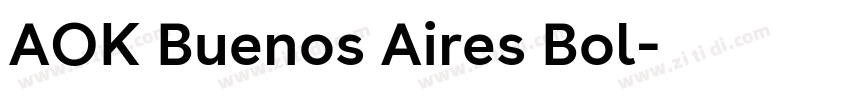 AOK Buenos Aires Bol字体转换